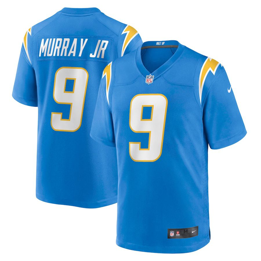 Men Los Angeles Chargers #9 Kenneth Murray Jr Nike Powder Blue Game NFL Jersey